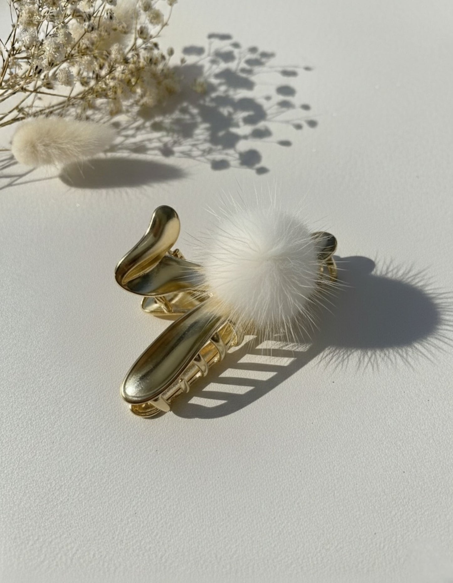 Fluffy Swirl Hair Clip