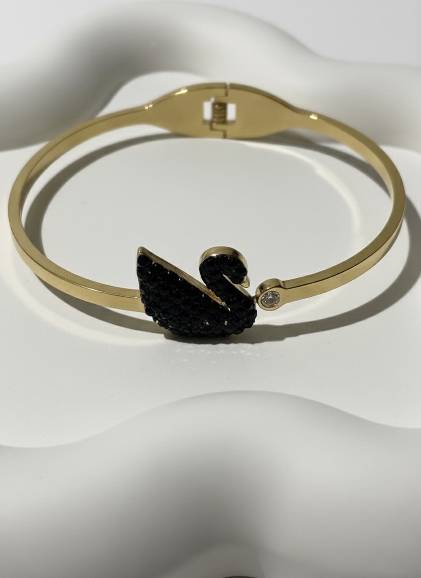 Elegant Swan Crystal Handcuff