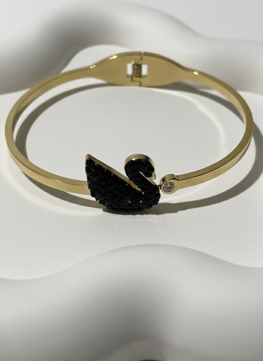 Elegant Swan Crystal Handcuff