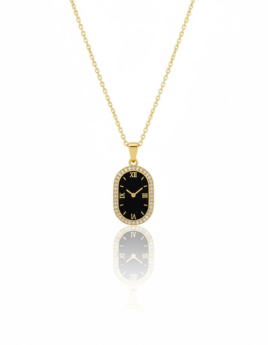 Timeless Oval Pave Pendant
